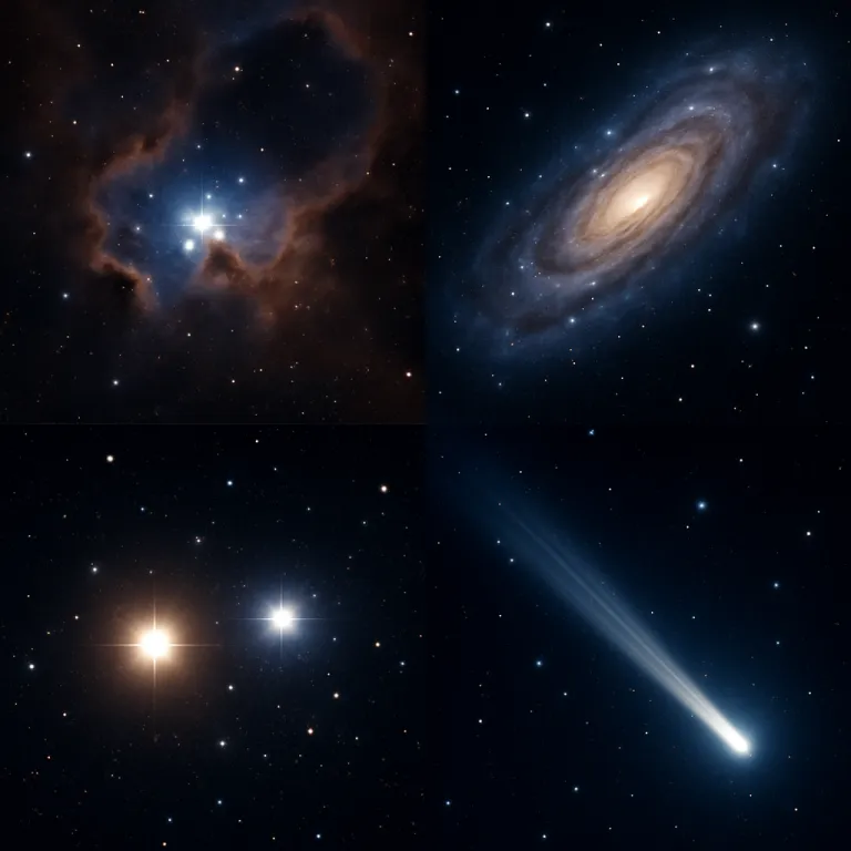 Deep space astronomy objects